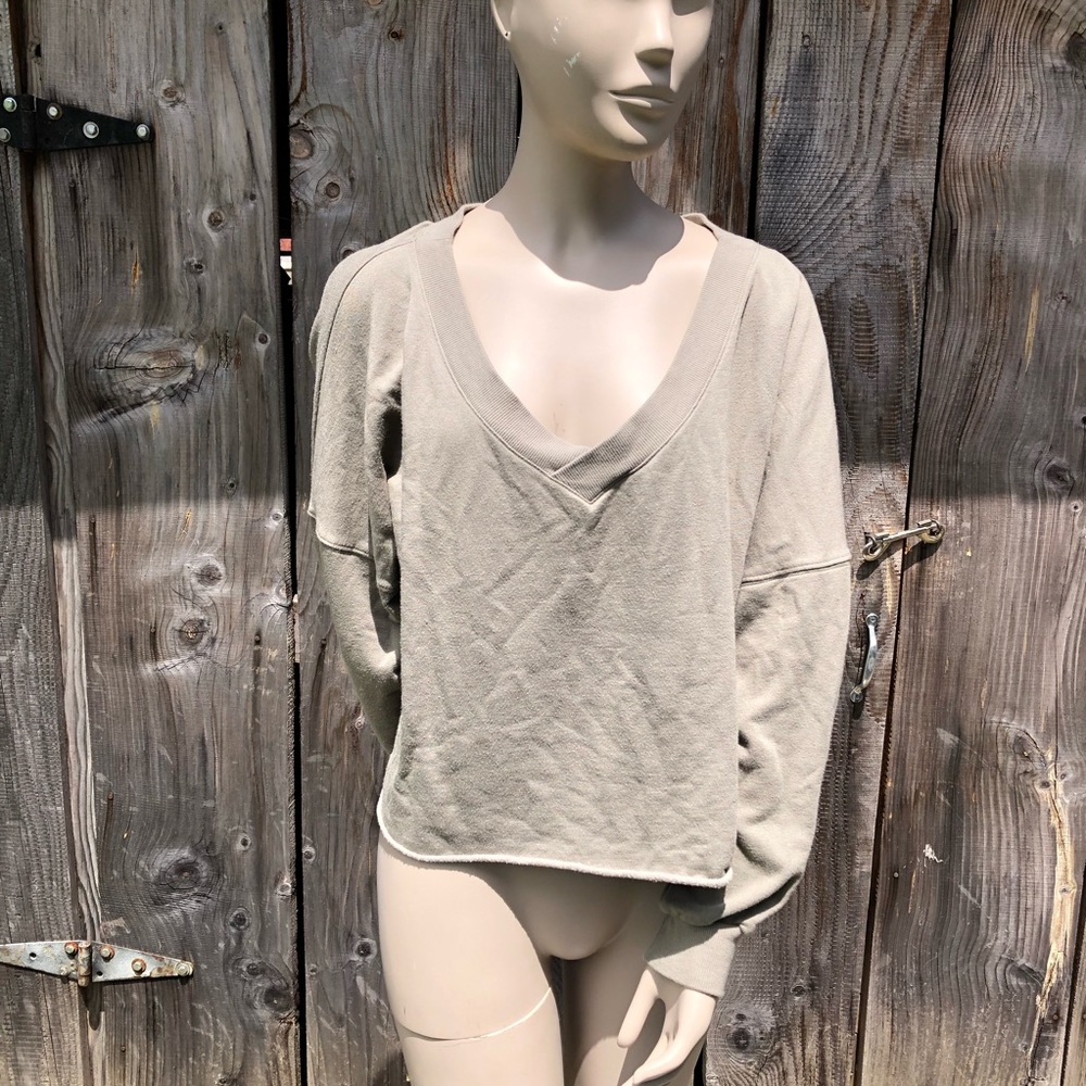 Nike Cropped Oversized Sweatshirt Top Size Medium